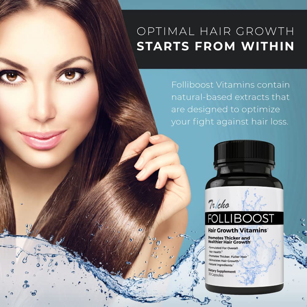 6 Bottle Subscription of Folliboost Hair Vitamins